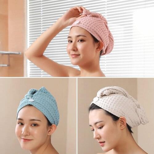 Hair Drying Towel Ultra Absorbent Convenience Quick Dry Hair Turban Hair Towel Wrap for Women Wet Hair can CSV