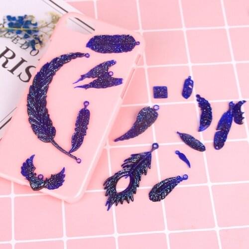 Mold for jewelry Feather charms pendant Resin Silicone Mould handmade tool epoxy resin molds