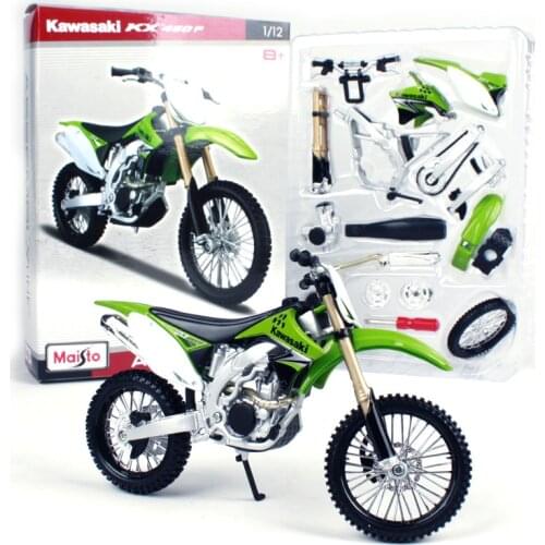 Maisto 1:12 Kawasaki KX 450F Assembly DIY MOTORCYCLE BIKE Model Collection Kids Gifts Original Box Free Shipping