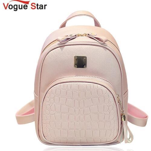 Women backpacks fashion PU leather shoulder bag crocodile pattern small backpack embossed School Bags for girl LB221