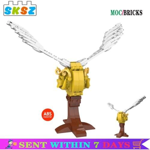 MOC Golden Flight Thief Competition Props In The Magic School Building Blocks Collection Kid Adult Diy Toys Children Bricks Gift