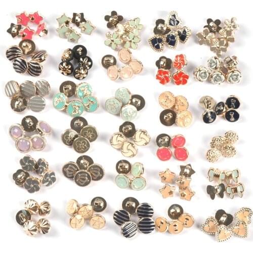 15pcs Mixed Flower Heart Plastic Buttons Acrylic Button Sewing Garment Accessories Clothing Decoration Handmade DIY Craft