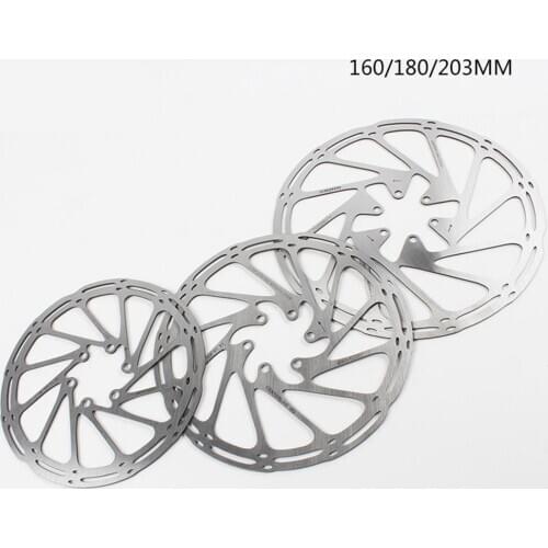 203mm/180mm/160mm 6 Inches Stainless Steel Rotor Disc Brake For MTB Mountain Road Cruiser Bike Bicycle parts