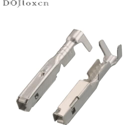 50 Pcs H62 Brass Tinned Automotive Terminal Connector Splice Pin 1.5MM Female Crimping Terminals DJ622-F1.5A G334