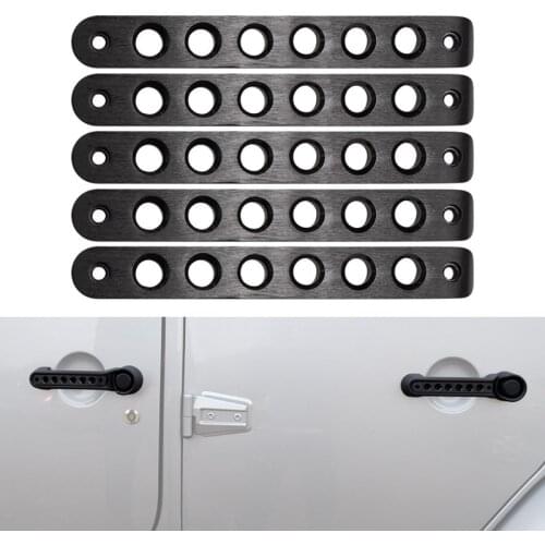 Front Rear Door Aluminum Grab Handle Inserts Cover for Jeep Wrangler JK JKU Unlimited Rubicon Sahara X Sport Accessories Parts
