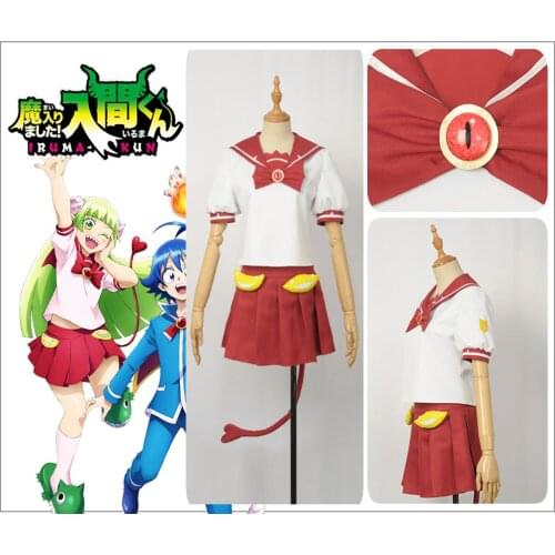 Anime Welcome to Demon School, Iruma-kun Valac Clara Womens Preppy JK Uniform suits Pleated Skirt Cosplay Costume Custom