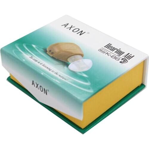 AXON K-86 Small In Ear Invisible Digital Hearing Aids Adjustable Tone Volume Control Voice Best Sound Amplifier Ear Health Care