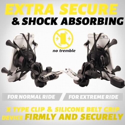 Wireless Motorcycle Bike Mobile Phone Holder With USB Charger Waterproof QC3.0 Fast Charging Bracket Support Moto Phone Holder