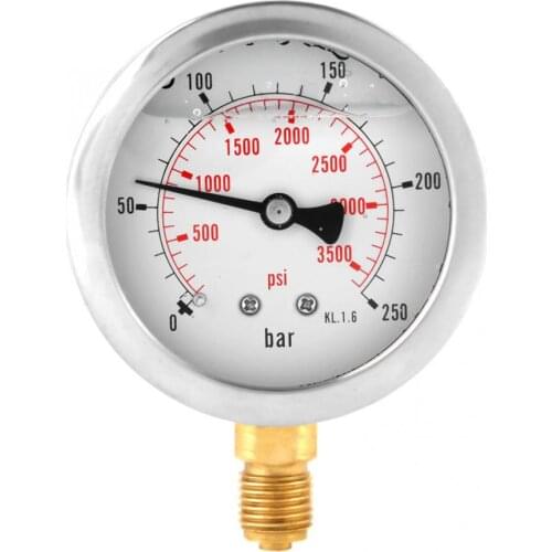 Digital Pressure Gauge 0-250Bar 0-3750PSI G1/4 63mm Dial Hydraulic Water Pressure Gauge Meter