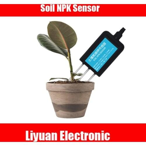 RS485 0-5V 4-20mA Salinity Soil Sensor Soil NPK sensor Agricultural Garden Earth Fertility Tester Potassium Nitrogen Phosphorus