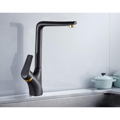 Kitchen faucet brass black kitchen faucet faucet single handle sink crane