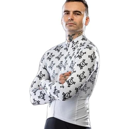 Hunter Bros Cycling Casual Apparel Go Pro Team Mens Long Sleeve Jerseys Thin Small Mesh Quick Dry Fabric Sun Protection Jackets