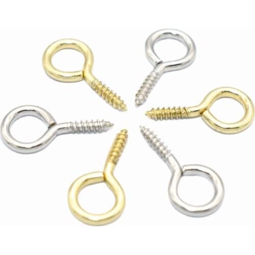 Small Iron Screw Eye,eye hook,Eye screw Bails,Clasps Hook Eyelets,Eye Hook Pins,eye bail pegs for jewelry making DIY 17*9mm