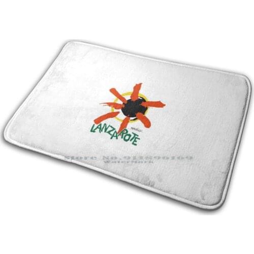 Lanzarote Manrique Small Logo Mat Rug Carpet Anti-Slip Bedroom Entrance Door Mat Icimages Cesar Manrique Lanzarote Canary