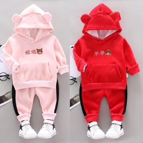 New Autumn Warm Newborn Baby Boy Set Newborn Kids girls Tops Hoodie T-shirt+Shorts Pants Outfits Clothes Sets