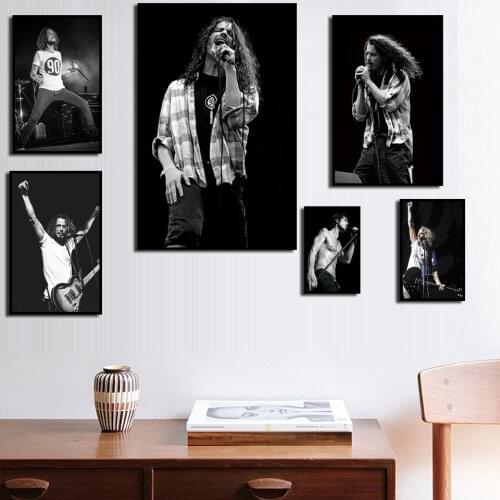 Poster HD Prints Hot Chris Cornell Classic Rock Band Star Art Living Room Decoration Canvas Home Furnishing Frameless