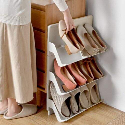 Plastic Shoe Rack Simple Household Multilayer Assembly Dustproof Simple Combined Shoe Storage Rack Storage Rack