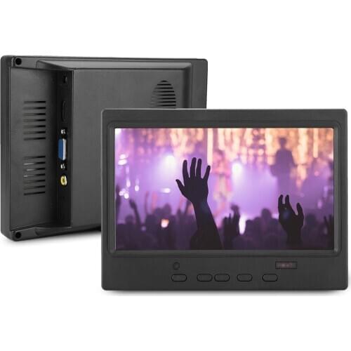 Portable Display 7 Inch Monitor Displays With Power Adapter And HDMI Cable For Car Display Free Shipping