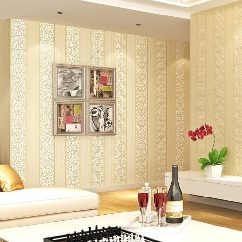 Self Adhesive Waterproof Wallpaper Modern 3D Stripe Wall Sticker For Living Room TV Sofa Bedroom Home Decor PVC 3D Wall Covering