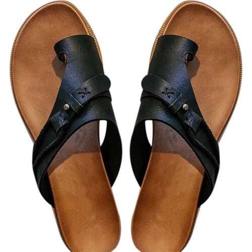 Womens Sandals Open Toe Slippers Bottom Outside Beach Flat Beach Shoes Sandalias Plus Size 43 zandalias de mujer de moda 2021