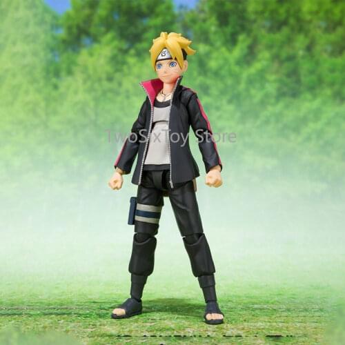 BORUTO UZUMAKI SHF Super Action Figure Model Anime Boruto Ninja PVC Doll Toys for Children Collectible Birthday Gift Box Packing