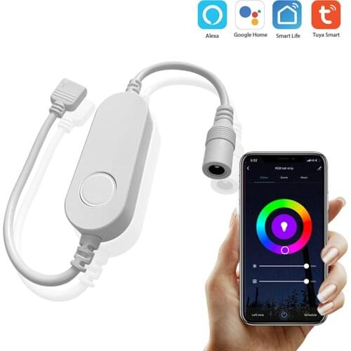 Tuya smart wifi rgb led controller smart home automation control light strip DIY module compatible alexa google APP control
