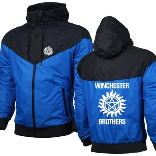 Supernatural Hoodie Men Winchester Bros Printed Mens Hoodies unisex Sweatshirt Casual Cotton fashion Men Hoodies