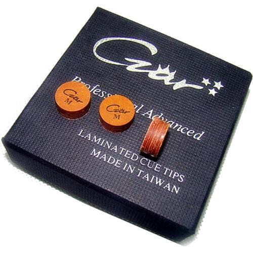 Xmlivet 10pcs/lot Brand Czar cue tips Taiwan Professional 14mm Brown Billiards Pool cue tips Billiards Acessories