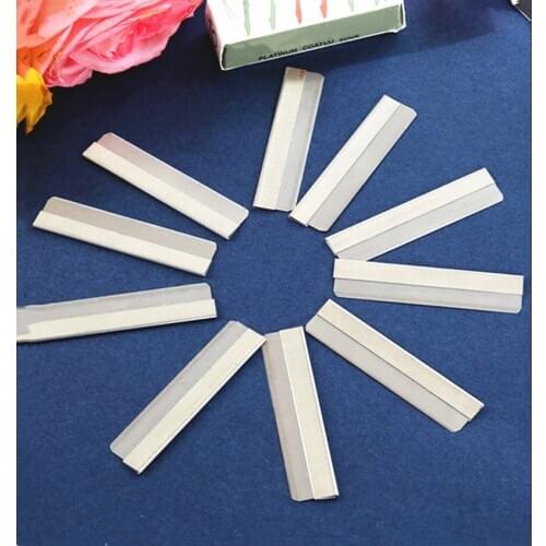 100Pcs Professional Eyebrow Razor Stainless Steel Trimmer Blade Knife Hair Removers Shaper Shave Makeup Tool Tattoo supplier