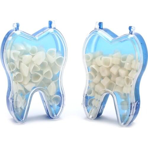 50Pcs/Box Temporary Teeth Teeth Whitening Anterior Molar Crown Realistic Oral Care Dental Crowns Resin Porcelain Materials