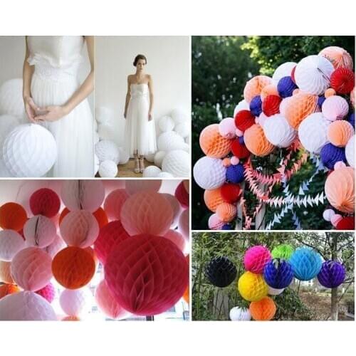 8 inch Tissue paper pom poms balls Wedding decoration Festival baby shower party decoration supplier free shipping PH02