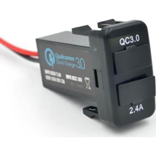 Car Interface USB Charger Duali Usb Port with QC 3.0 Fast Charge for Smartphone for Honda Civic CR-V