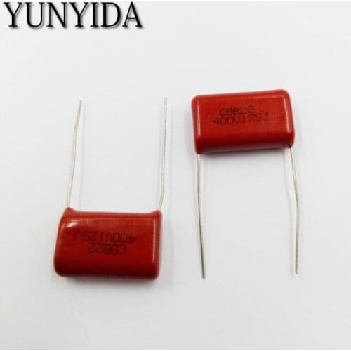 Free Shipping 10pcs, CBB 125J 400V 1.2UF P20mm Metallized Film Capacitor 400V125J 125 400V