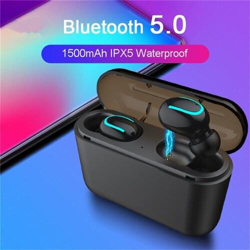 Bluetooth Earphone Wireless Earbuds 5.0 TWS Headsets Dual Earbuds bluetooth earphones wired headphones For iphone Huawei Xiaomi