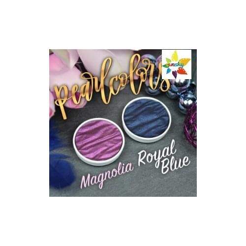 Coliro Finetec Opaque Pearlescent Paints, a wide variety of metallic shades,pearl shining colors,single block,Art supplies