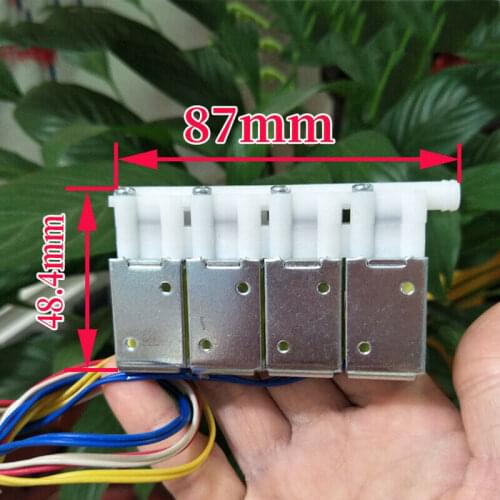 DC 12V Mini 5-Position 4-Way Normally Closed N/C Air Valve Micro Electric Solenoid Valve For Car massage chair cushion