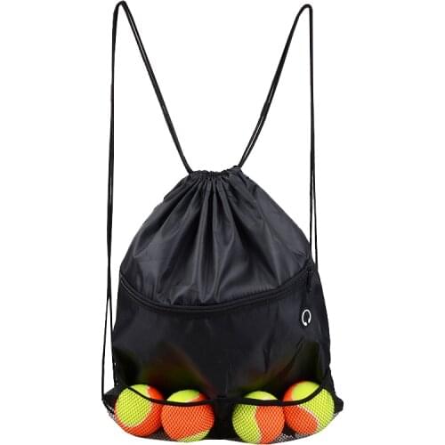 Elastic Rubber Orange Yellow Beach Tennis Balls with Bag Portable Large Capacity Sports Backpack Set for Training Competition