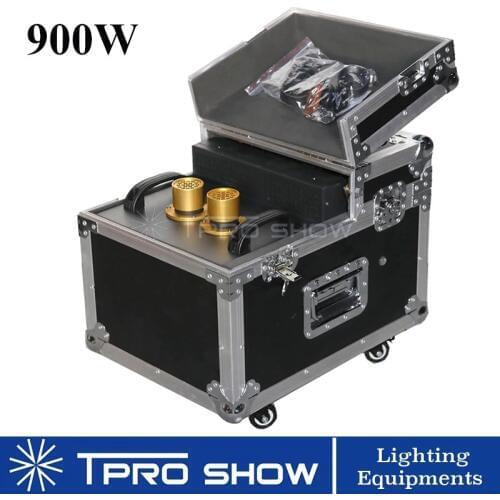 900W Hazer Smoke Machine Dmx512 Dual Nozzle Fog Haze Stage Lighting Effect In Flight Case Equipment DJ Club Wedding 600W Fogger