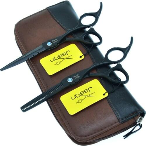 Jason 5.5/6 inch Professional Haircut Scissors Japanese Steel Hairdressing Shears Salon Styling Cutting Thinning Scissors A0061D