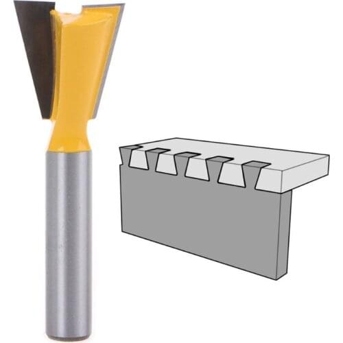 5Pcs/set 8mm Shank 14 Degree Grade Industrial Rod Dovetail Router Bit Swallow Tail Woodworking Milling Tools For Wood Cutter