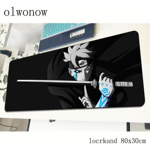 BORUTO mousepad 80x30cm Professional gaming mouse pad anime gamer mat Mitsuki home computer desk padmouse keyboard play mats