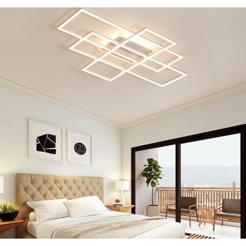 Creative rectangular LED ceiling light Living room bedroom study room dining room ceiling lamp Commercial & Office Lighting