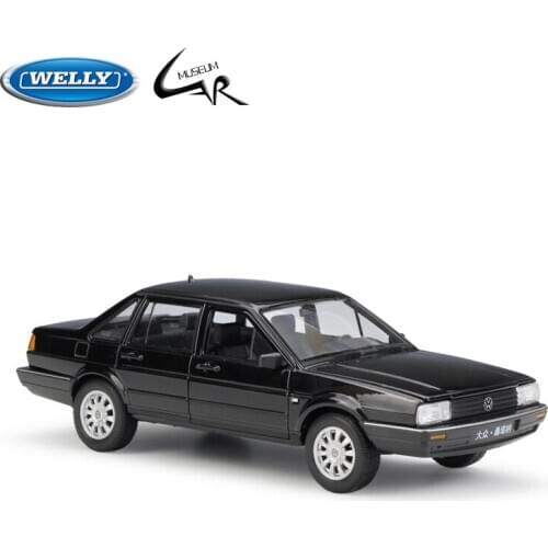 WELLY 1:24 Model Car Simulation Alloy Metal Toy Car Childrens Toy Gift Collection Shanghai Volkswagen VW SANTANA