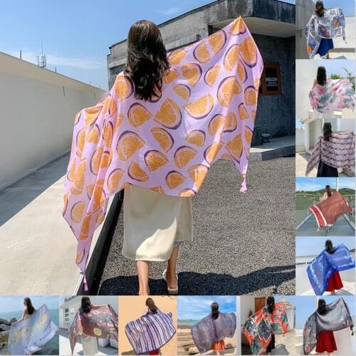 2021 New 29 Styles Cotton Linen Summer Desert Beach on Vacation Suncare Dress Sarong Wrap Scarf Women Swimsuit Bathing Cover-Ups