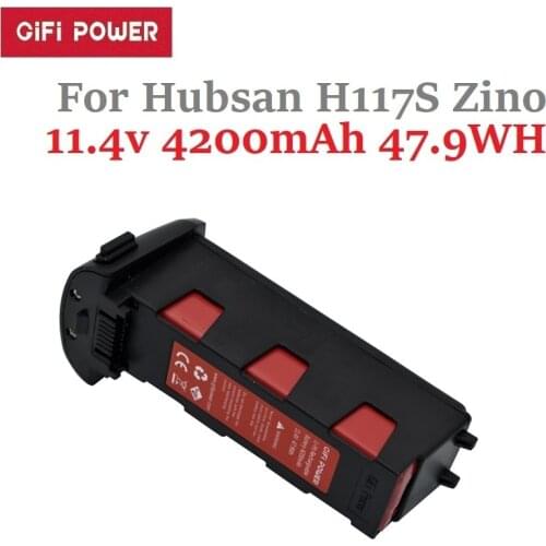 Upgrade 11.4v 4200mAh Battery for Hubsan H117S Zino PRO RC Quadcopter Spare Parts Intelligent Flight Battery For RC Camera Drone