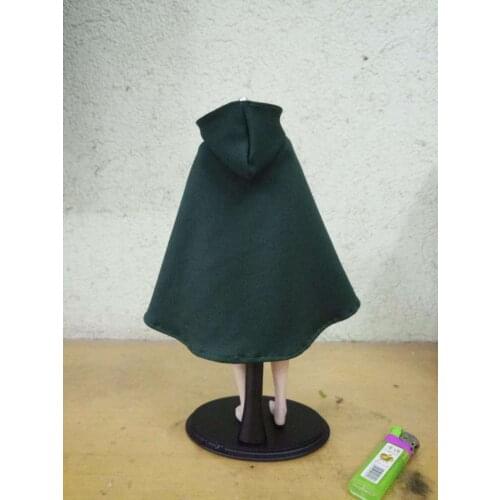 1:6 Scale Deep Green cloak Coat For 12" Female Figure Body