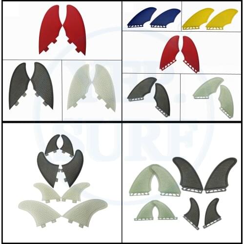 2021 Hot DoubleTabs 2 surf fins Surfing Surfboard Fins Single Tabs Keel fin Pair Sell In Surfing Keel fin TF FK gray color/clear