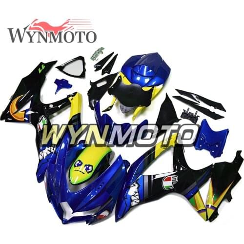Complete Fairings Kit For GSXR600 750 2008-2010 08 09 10 K8 Injection ABS Plastics Fairings Frames Bodywork Blue Shark Covers