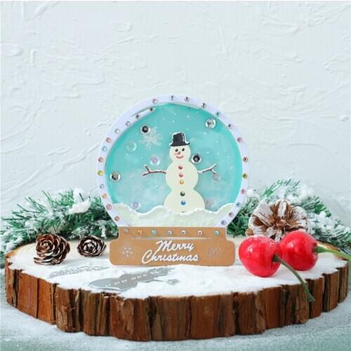 YaMinSanNio Christmas Shaker Metal Cutting Dies Snowman Stencils Craft Scrapbooking Photo Paper Card Making Embossing Home Decor