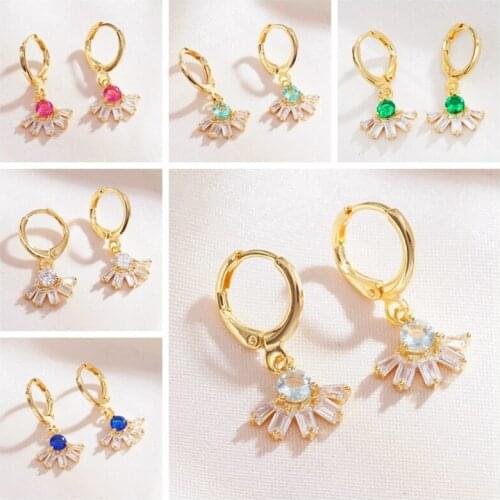 Fashion Long Earrings Gold-Color Crystal Dangle/ Drop Earrings for Women Girls Party Jewelry